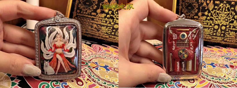 阿赞公最新款九尾狐仙佛牌招人缘桃花 阿赞公最新款九尾狐仙佛牌招人缘桃花